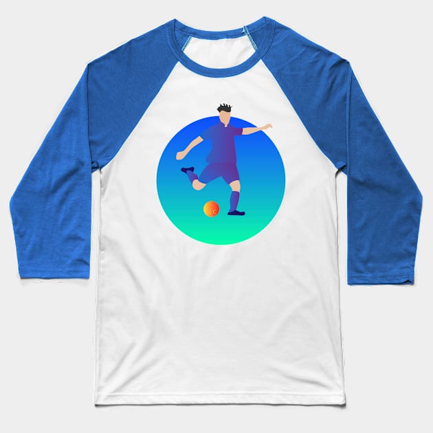 Soccer Baseball T-Shirt by KMdesign